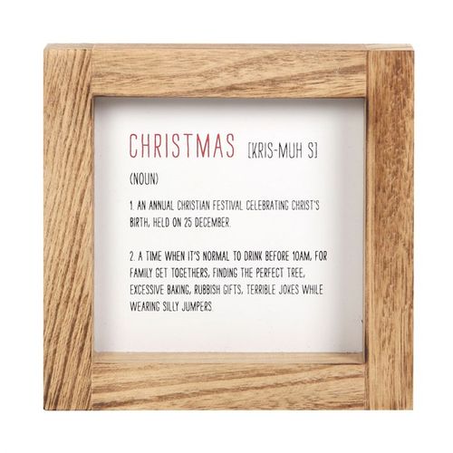 Cute Christmas Wooden Sign