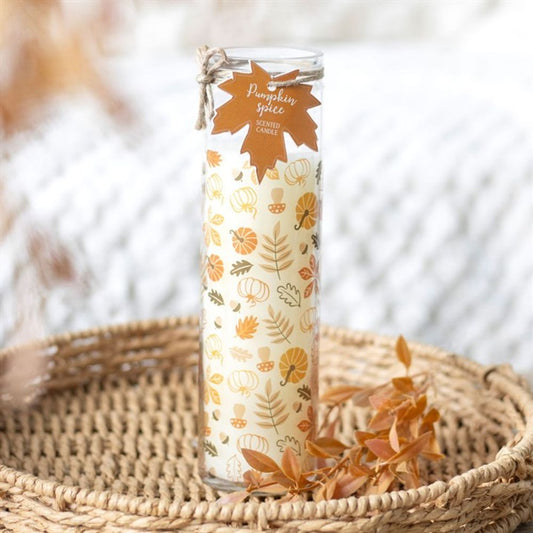 Autumn Leaves Pumpkin Spice Tube Candle